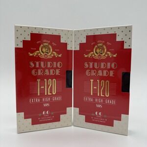 MGM Studio Grade T-120 Extra High Grade VHS Blank Video‎ Cassette Tape - Sealed